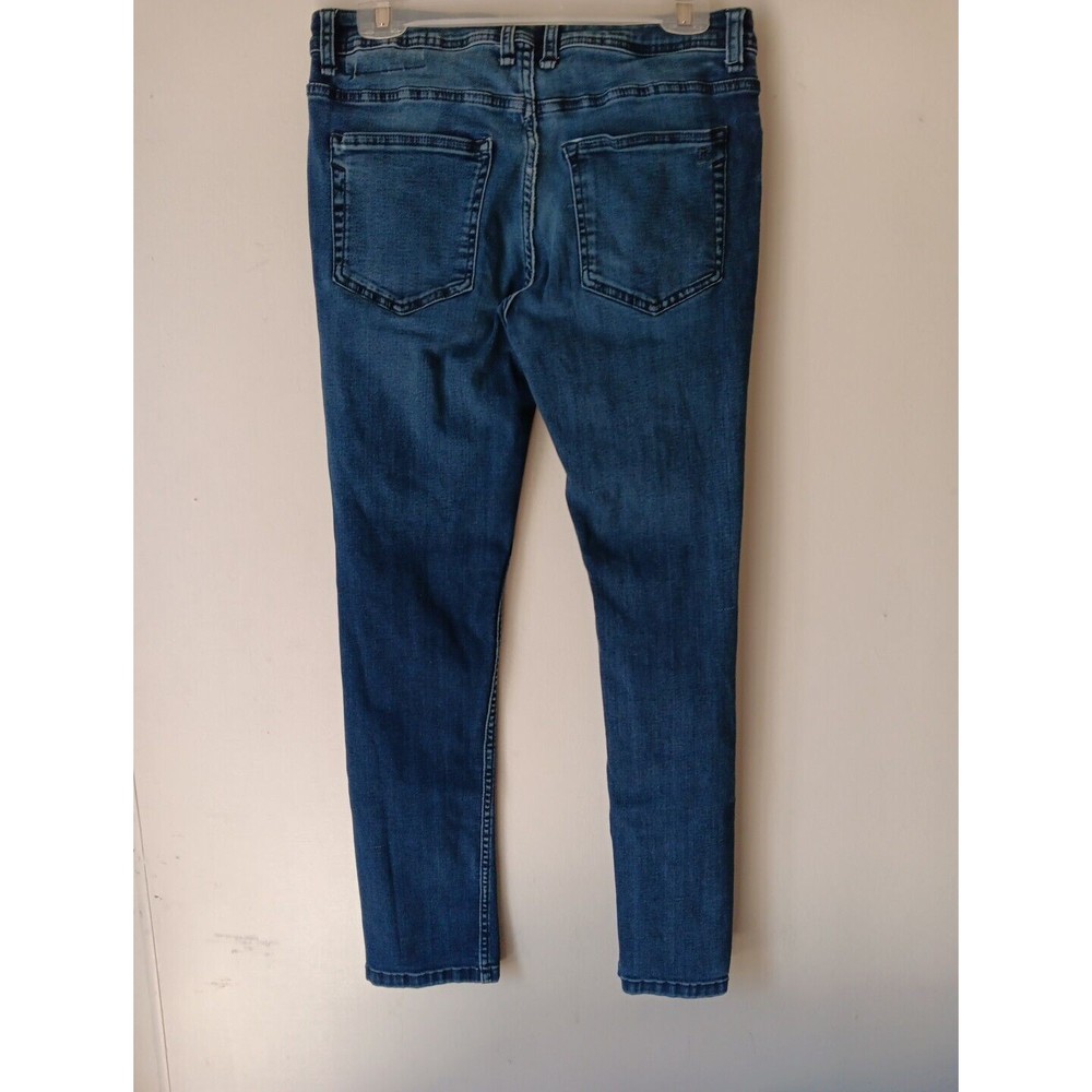 The Perfect Jean NYC Skinny Fit Jeans Stretch Denim Mens 31x30 Blue Pants Cotton - Picture 7 of 16